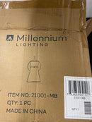 Millennium Lighting 21001-MB Camellia 10" Tall Bathroom Sconce - Matte Black