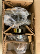 Baldwin PSVASCFR055 Vashon Passage Door Knob Set with Contemporary 5" Rose from the Reserve Collection - Polished Nickel