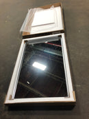 Elegant Lighting Eternity 28" x 18" Rectangular Beveled Metal Framed Bathroom Mirror - Silver