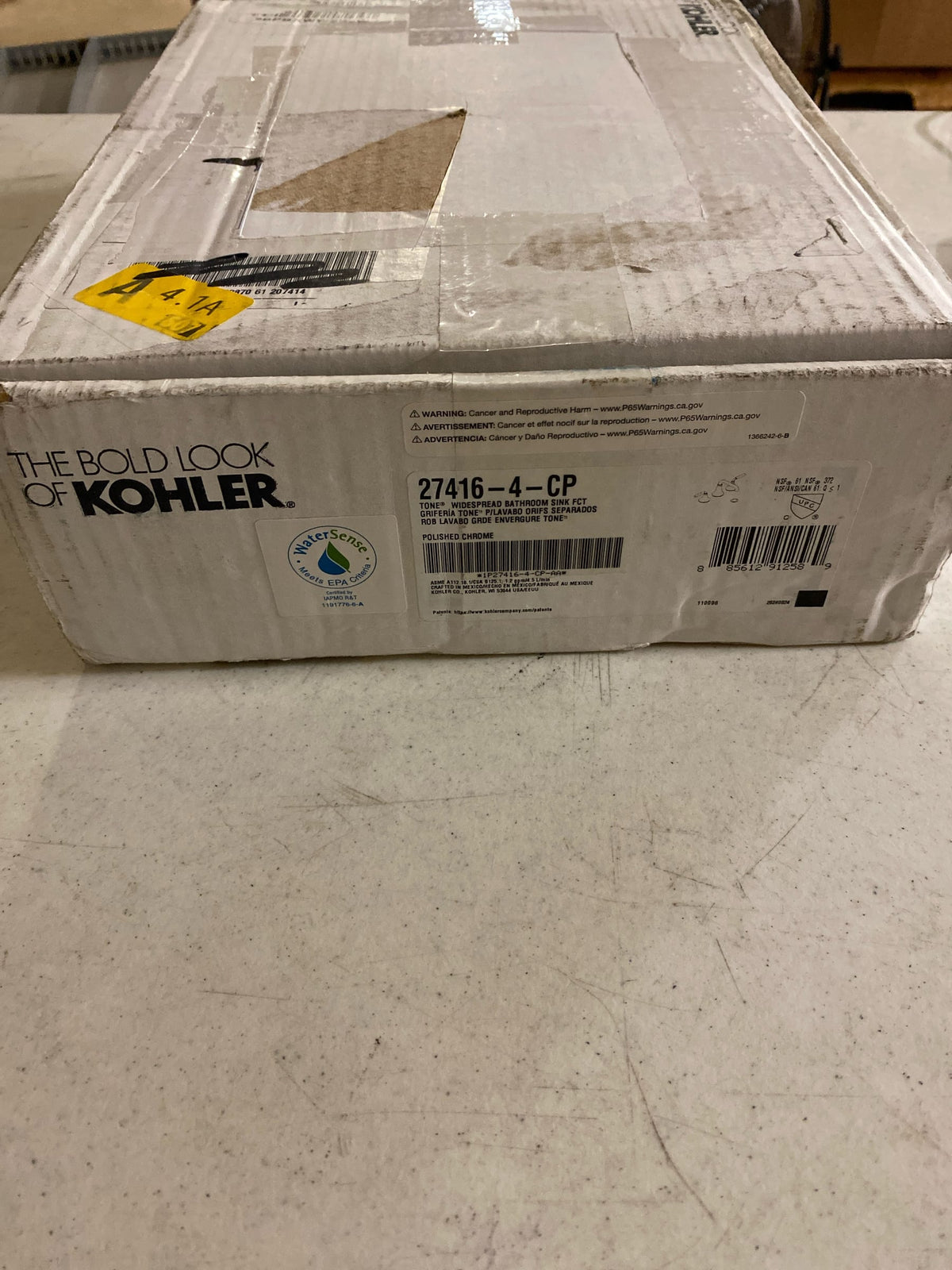 Kohler K-27416-4-CP Tone 1.2 GPM Widespread Bathroom Faucet - Polished Chrome