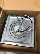 DALS Lighting CFLEDSQ06-CC-BK 6" Wide LED Flush Mount Square Outdoor Ceiling Fixture - Black