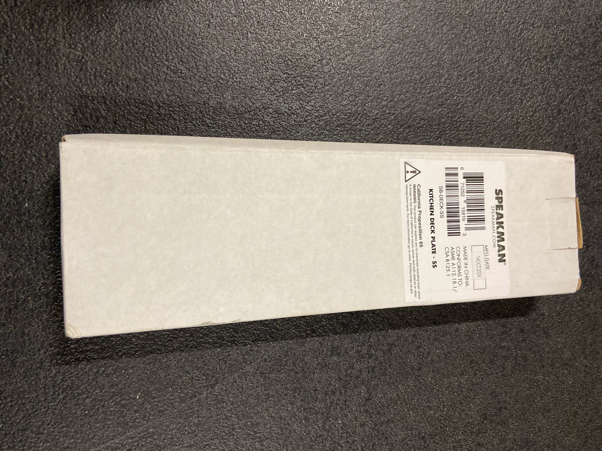 Speakman SB-DECK-SS 10-1/2" Escutcheon Plate - Stainless Steel