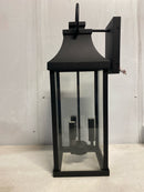 Capital Lighting 946431BK Bradford 3 Light 24" Tall Outdoor Wall Sconce - Black