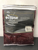Eclipse 25116801506 Thermapanel Merlot Solid Polyester 54 in. W x 63 in. L Grommet Room Darkening Curtain