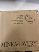 Minka Lavery 2421-84-L Beacon Avenue 6" Tall LED Bathroom Sconce with Seedy Glass Diffuser - Brushed Nickel