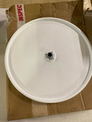 18" Full Circle Single Shelf Lazy Susan, White