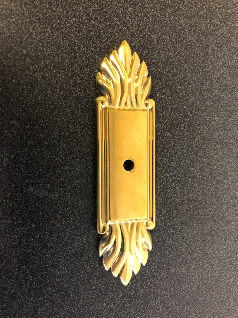 Alno Fiore 4 Inch Long Cabinet Knob Backplate