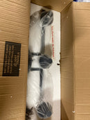 Elegant Lighting LD7301W24BLK Ansley 3 Light 10" Tall Bathroom Sconce - Black / Frosted White