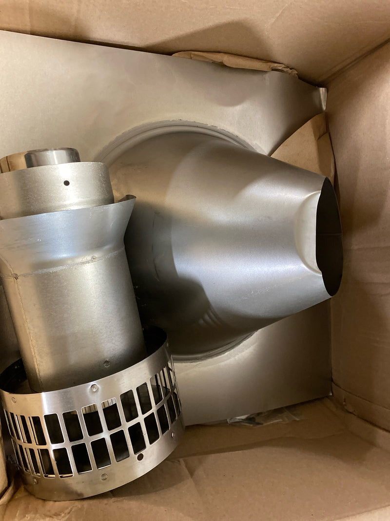 Rheem RTG20211 3 in. x 5 in. Vertical Concentric Termination Vent Kit Stainless Steel for Mid Efficiency Tankless Gas Water Heaters