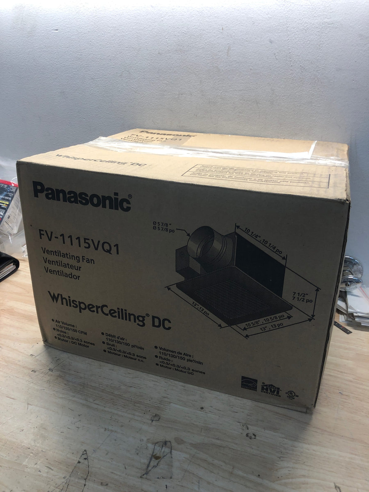 Panasonic FV-1115VQ1 WhisperCeiling DC Ventilation Fan