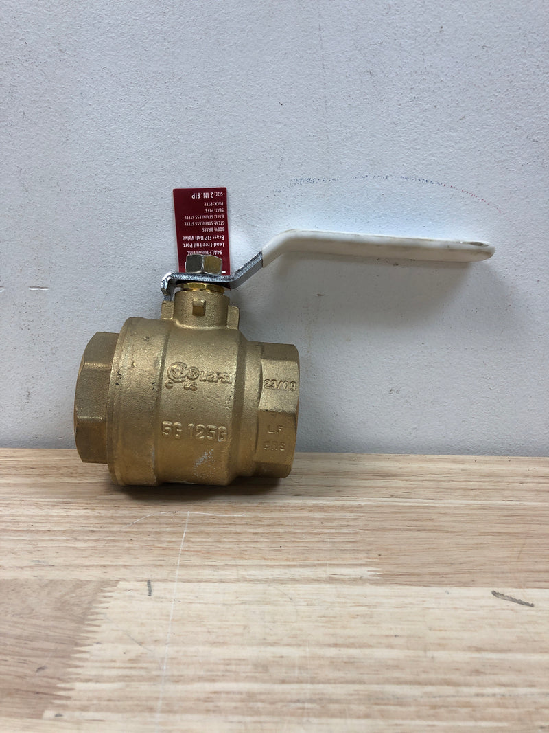 Unbranded 94ALF10801TMG 2 in. Lead Free Brass FIP Ball Valve with Stainless Steel Ball and Stem