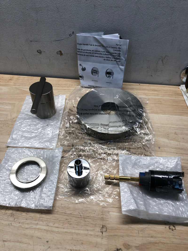 Parma 1H Pressure Balance Trim Kit & Treysta Cartridge for Valve Only Brushed Nickel