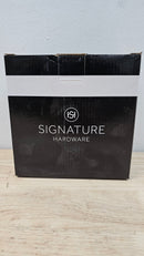 Signature Hardware 479112 Adelphi 4-1/2" Pattern Grate Linear Shower Drain - Matte Black