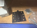 Hager Hinge 1250410D.1 4 x 4 in. US10D Full Mortise Single Acting Square Corner Spring Hinge - Black Nickel