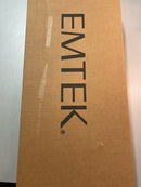 Emtek 4212MUS19RH Melrose Right Handed Full Plate Single Cylinder Keyed Entry Handleset with Milano Interior Lever - Flat Black