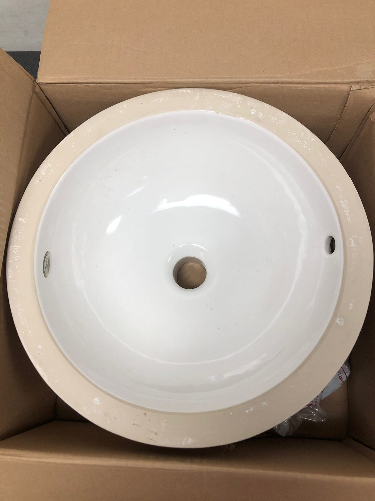 American Standard 0630000.020 Orbit 12-3/4" Undermount Porcelain Bathroom Sink - White