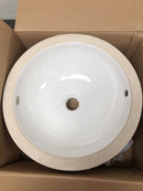 American Standard 0630000.020 Orbit 12-3/4" Undermount Porcelain Bathroom Sink - White