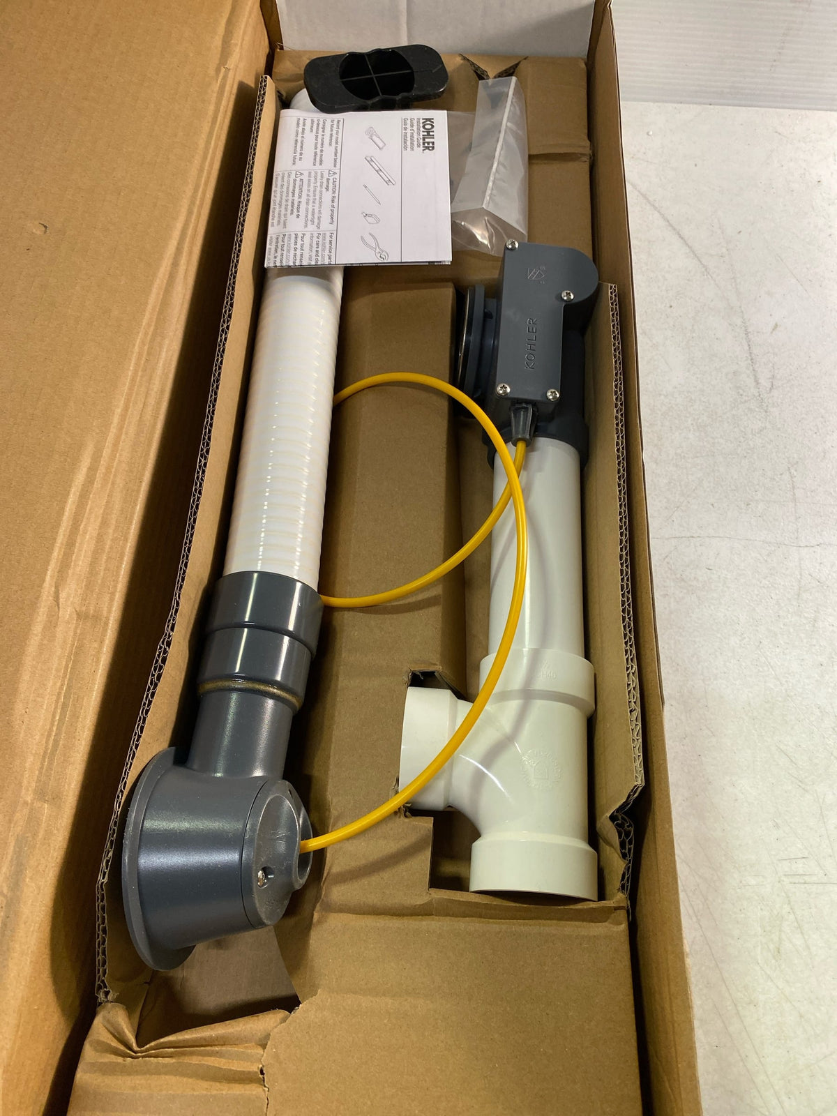 KOHLER 1.5-in Cable Drive Drain with PVC Pipe