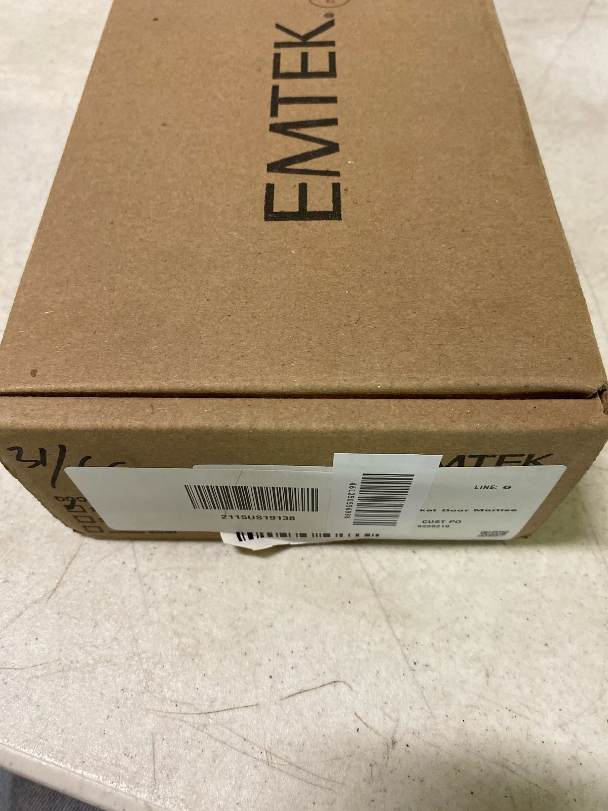 Emtek Flat Black Pocket,2115US19138 2115US19138