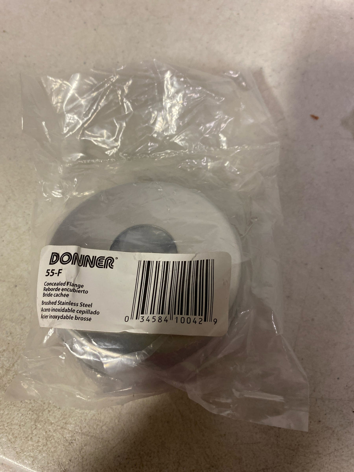 Moen 55-F Donner Commercial Shower Rod Flange Set, Satin