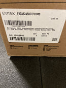 Emtek 3324MB RH Old Town Glass Knob Rectangular Single Cylinder Keyed Entry Sandcast Bronze Sectional Mortise Handleset - Medium Bronze