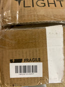 Progress lighting P300393-31M Clear Glass 36 in. 5-Light Matte Black Transitional Vanity Light with Clear Glass for Bathroom