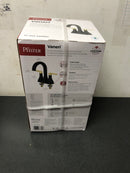 Pfister LF-048-VRIBBG Vaneri 1.2 GPM Centerset Bathroom Faucet with Pop-Up Drain Assembly - Combo - Matte Black and Brushed Gold