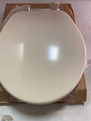 Bemis 540EC 006 Round Closed-Front Enameled Wood Toilet Seat with Flat Cover - Bone