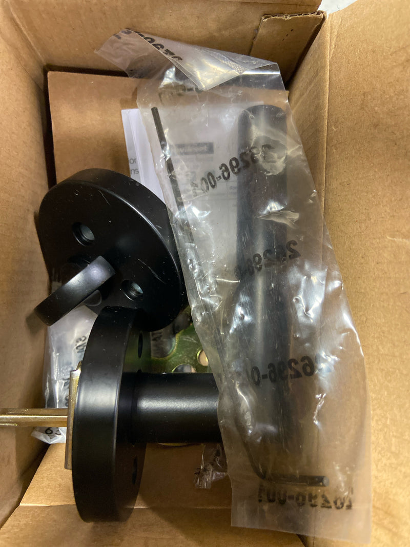 Kwikset 971MILRDTV1 Milan Lever Single Cylinder Interior Pack with Round Rose for Handlesets - Matte Black