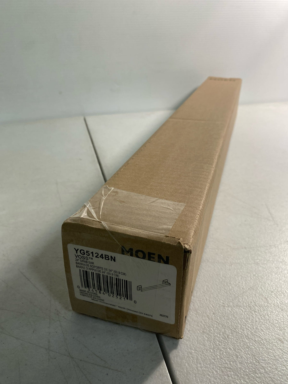 Moen YG5124BN Voss 24" Grab Bar - Brushed Nickel