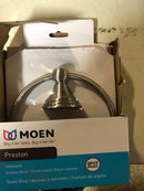 Moen DN8486BN Towel Ring from the Preston Collection - Brushed Nickel