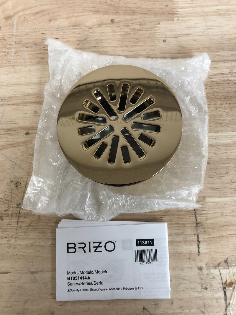 Brizo Other: 4" Prefab Round Shower Drain - BT051414-PG