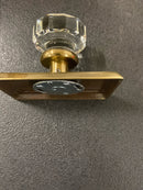 Emtek 805LWUS7 Lowell Reversible Non-Turning Two-Sided Dummy Door Knob Set from the Crystal Collection - French Antique