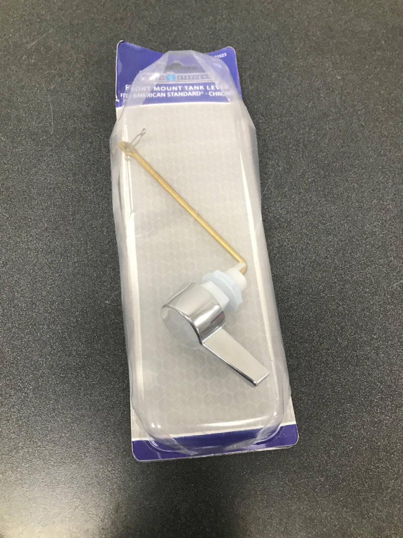 Jones Stephens JT01023 Toilet Tank Trip Lever for American Standard with Plastic Spud and Nut - Chrome