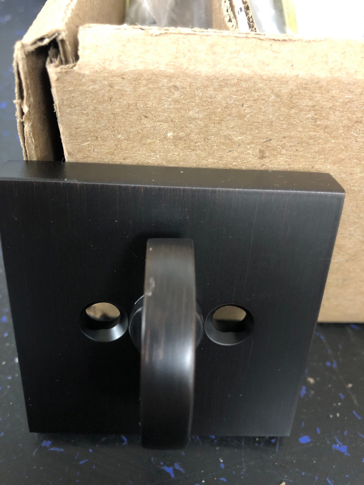 Baldwin Baldwin Reserve Venetian Bronze Single Cylinder Contemporary Square Deadbolt with 6AL Latch Dual Strike
