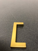 Belwith Keeler B077987BGB Coventry 3" Center to Center Square Grip Cabinet Handle / Drawer Pull - Brushed Golden Brass