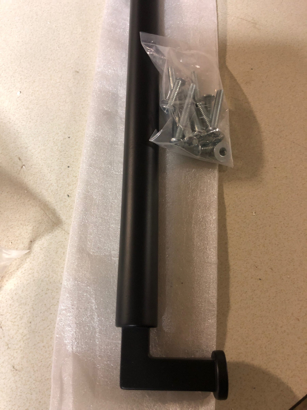 Amerock Balon 18 inch (457 mm) Center-to-Center Matte Black Appliance Pull, BP37491MB