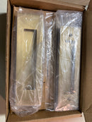 Emtek 2154US4 Narrow Modern Rectangular 7-1/4" Tall Passage Pocket Door Pull - Satin Brass