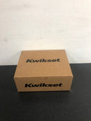 Kwikset 720LSLSQT-514 Lisbon Passage Door Lever Set with Square Rose - Matte Black