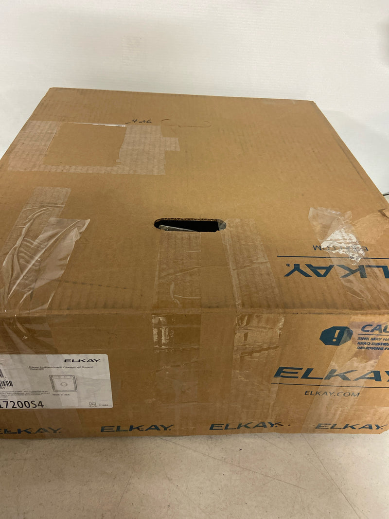 Elkay LR1720OS4 Lustertone 17" Drop In Single Basin Stainless Steel Kitchen Sink - 4 Faucet Holes (Centered)