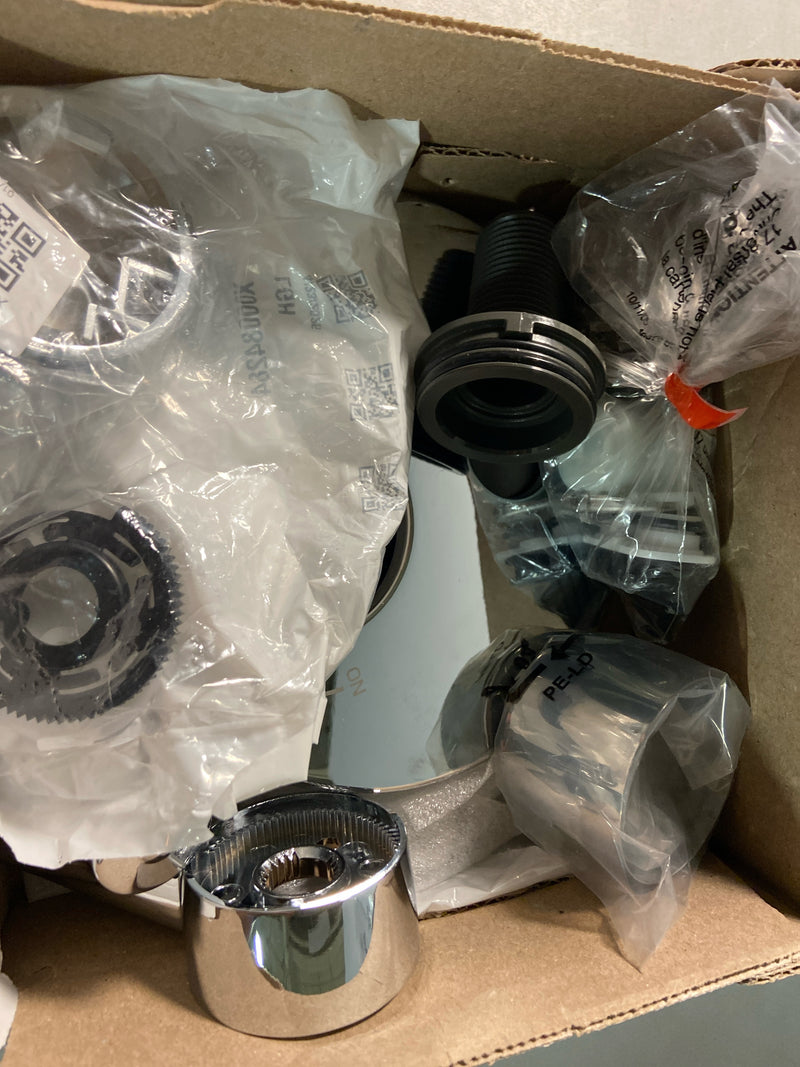 Delta T27959 Trinsic 17 Series Pressure Balanced Valve Trim with Integrated Volume Control and 6 Function Diverter for Three Shower Applications - Less Rough-In - Chrome