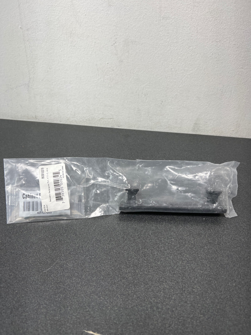 Emtek 86301US19 Brass Geometric 4 Inch Center to Center Bar Cabinet Pull - Flat Black