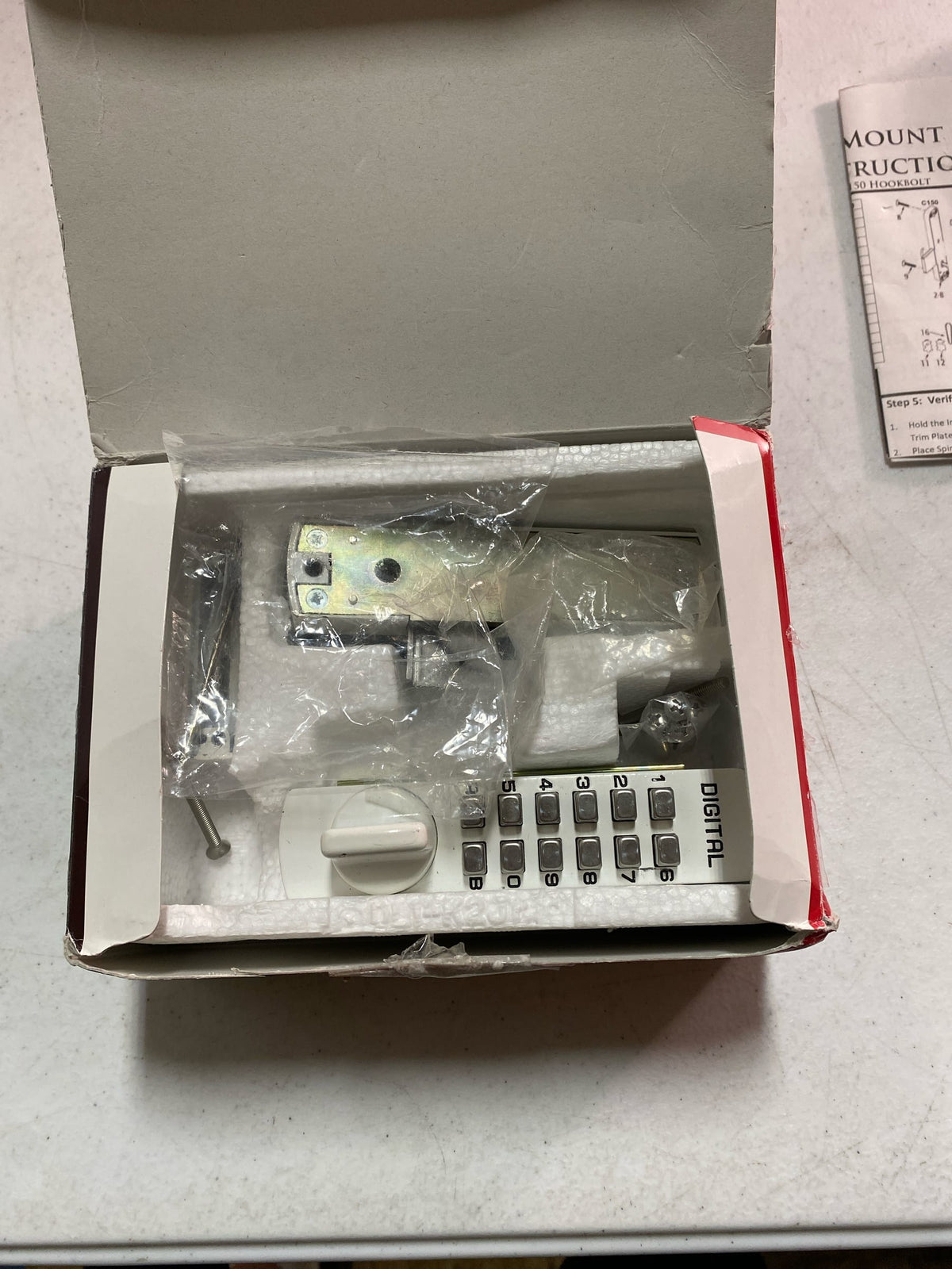 Lockey C150WH C Series Keyless Entry Sliding Door Mechanical Deadbolt - White