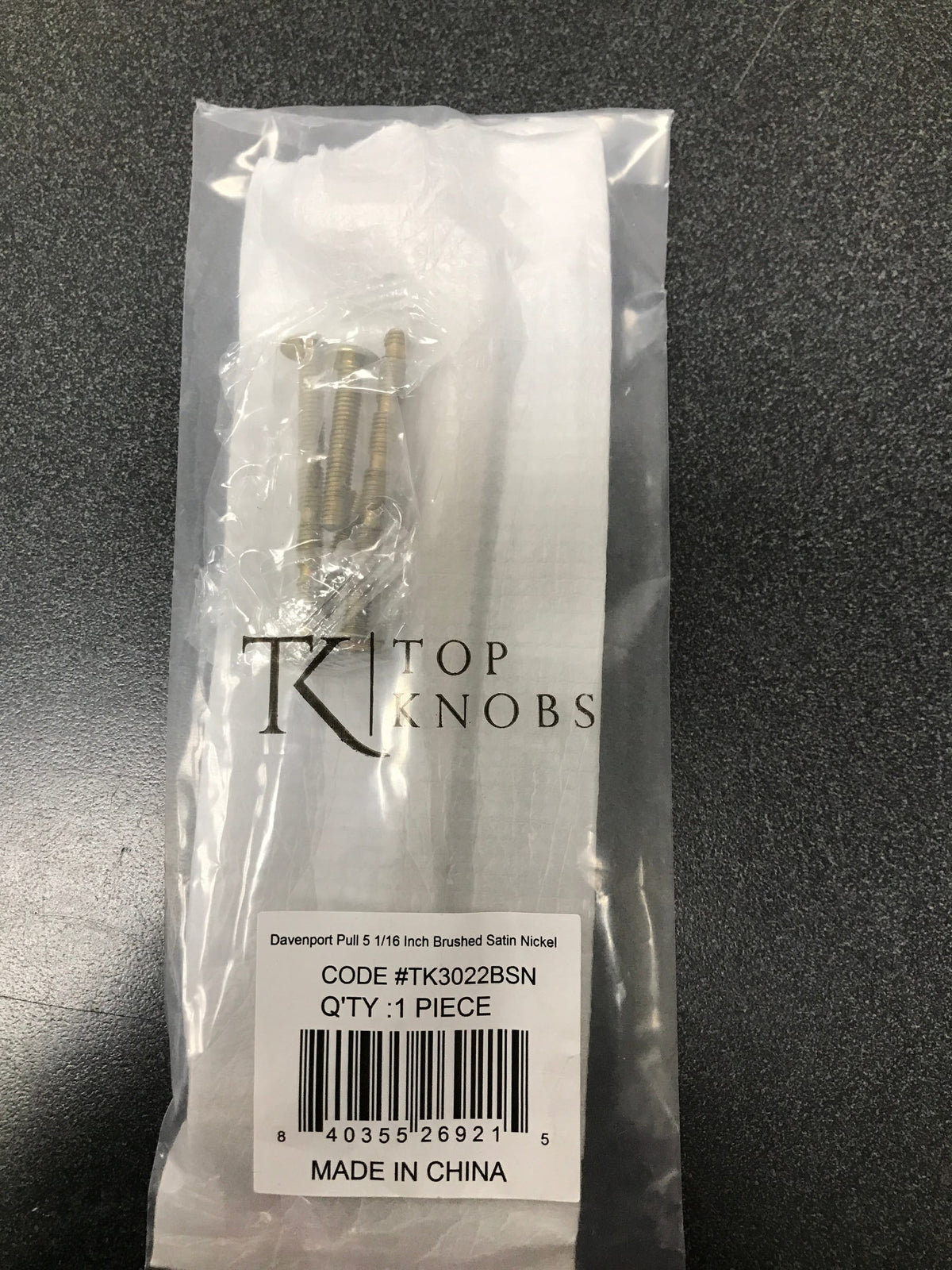Top Knobs TK3022BSN Davenport 5-1/16 Inch Center to Center Handle Cabinet Pull - Brushed Satin Nickel