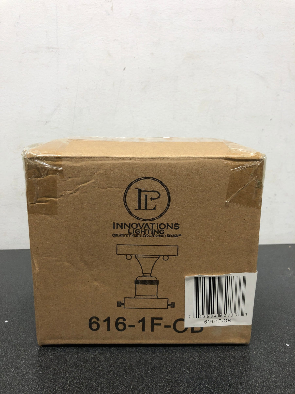 Innovations Lighting Bare Bulb - 1 Light Semi-Flush Mount in Industrial Style-3.75 Inches Tall and 2 Inches Wide-Oil Rubbed Bronze Finish