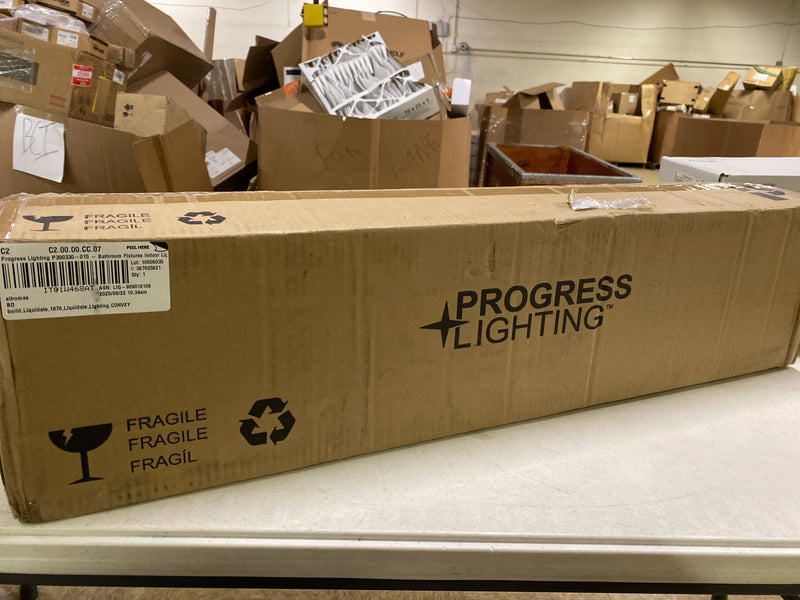 Progress Lighting Merry Collection Four-Light Polished Chrome and Etched Glass Transitional Style Bath Vanity Wall Light (P300330-015)