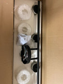 Progress Lighting P2160-31 Replay 4 Light 31" Wide Bathroom Vanity Light with Etched Glass Shades - Black