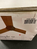 MinkaAire F787-BNW Simple 52" 3 Blade Indoor / Outdoor Energy Star Ceiling Fan with Remote Included - Brushed Nickel Wet