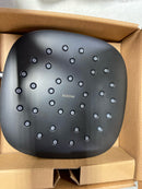 Moen 220R5BL Verso 2.5 GPM Multi Function Square Shower Head with Infiniti Dial - Matte Black