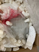 Kichler 8116NI Ceiling Space 15.25 in. 3-Light Brushed Nickel Traditional Hallway Flush Mount Ceiling Light with Stain Etched Glass